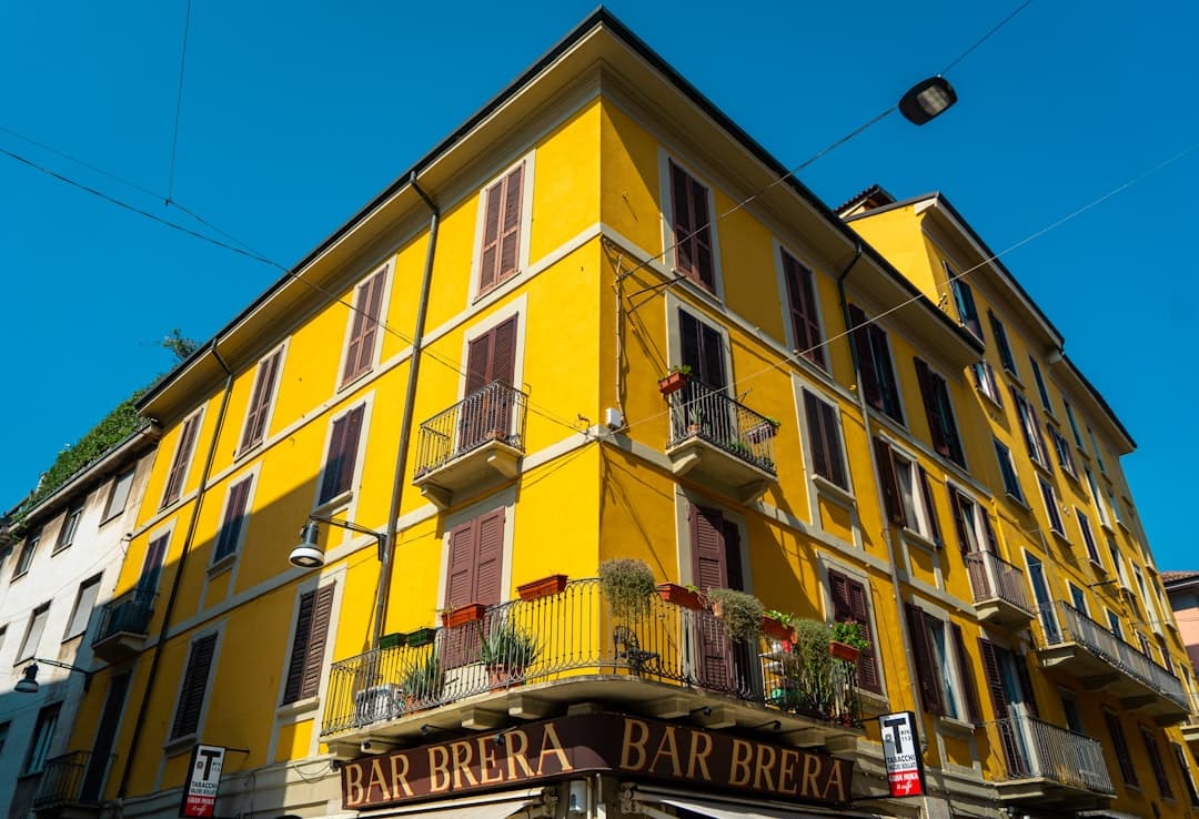Brera neighborhood in Milan, Italy