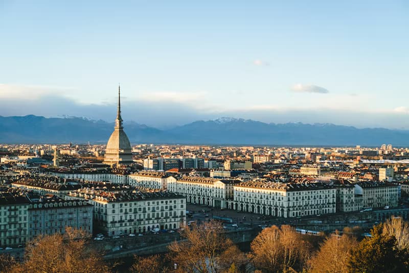 Turin cityscape Italy